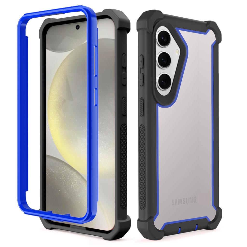 Custodia per Telefono Lussuosa Trasparente Antiurto Resistente per Samsung Galaxy S25 S24 S23 S22 S21 Ultra Plus S24FE S23FE Copertura a Doppio Strato
