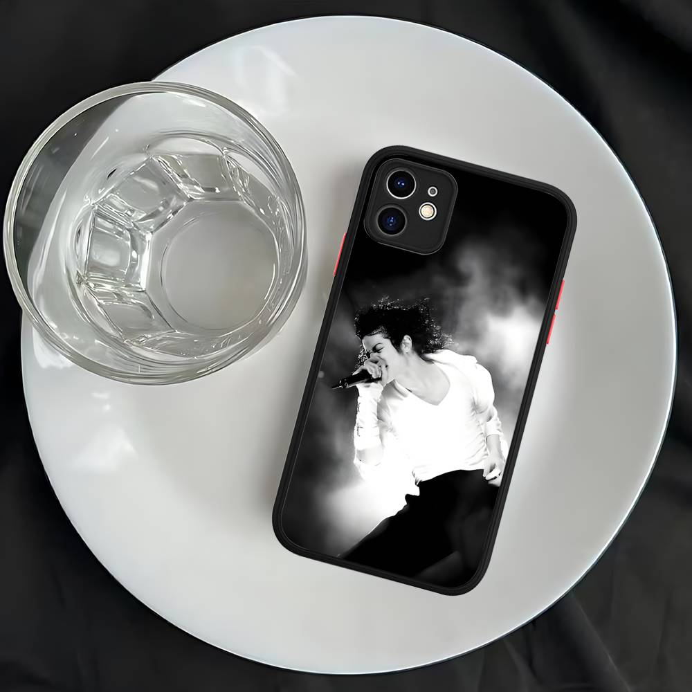 80s Pop Singer M-Michael J-Jackson Matte Transparent Phone Cover For IPhone Case 16 15 14 13 12 11 Pro Max X XS Max Plus