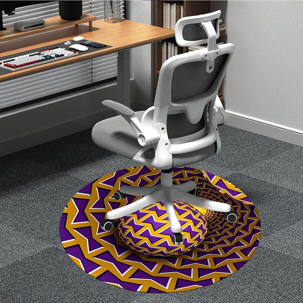 

1pc Spiral Kaleidoscope Office Round Area Rug, Indoor Mat Suitable ForOffice, Under Office Chairs Bedroom Living Room Home Decor T158 80cm by 80cm