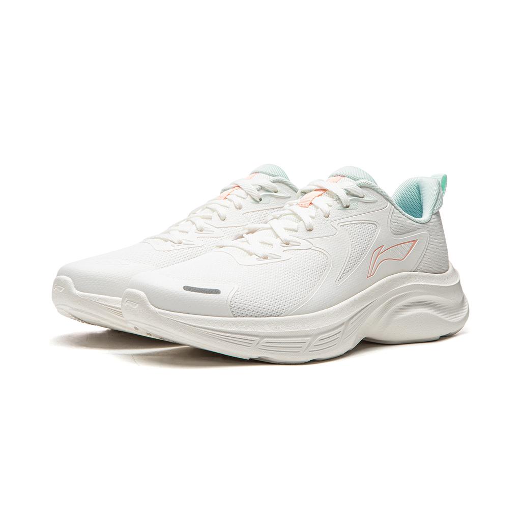 Li-Ning Lightweight Soft Rebound Casual Running Shoes Women sneakers Cloud-White ARSW046-3