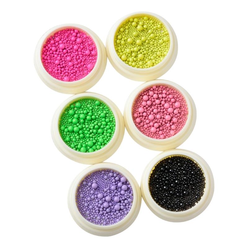 Nail Art Bead Nail Art Metal Balls Nail Beads for Nail Art DIY Craft Dopaminergic Nail Art Steel Beads Nail Caviar Beads