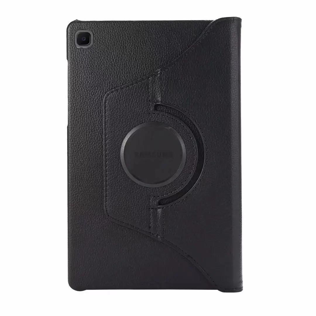 Pour Samsung Tab Étui S7 S8 S9 S10 Plus Ultra FE A9 A8 10,5 pouces A7 S6 Lite S7fe Étui Tablette Rotation 360 Support Couverture en Cuir for Tab S6lite noir