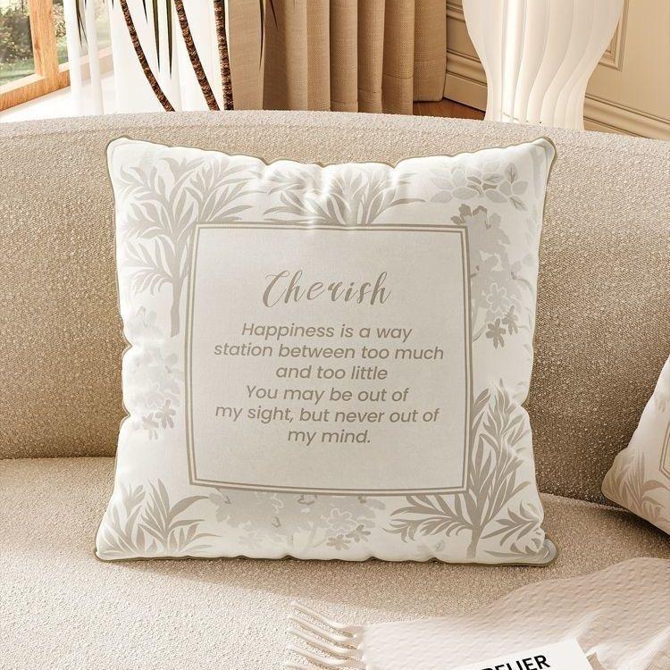 Plant flowerelk sofapillow cover living room cushion cover bed and breakfast decoration lunch break bay window square pillowcase