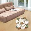 Pastoral Lotus Floor Mat Special-shaped Door Gasket Flower Carpet  Living Room Tea Table Bedside