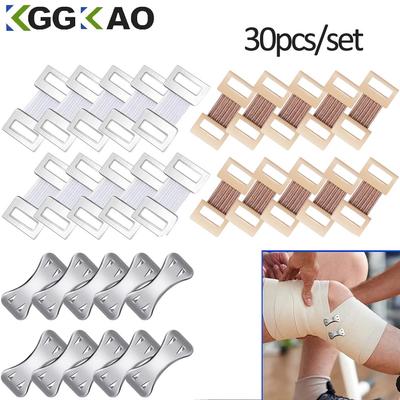 30Pieces Only Elastic Bandage Clips Bandage Wrap Clips Stretch Metal Clasps Replaceable Wrap Fastener Clips For Various Bandages