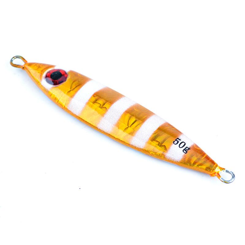 Hangxiang 30g 40g 50g 60g 70g 80g Jig Lure 6 Colors 3D Eyes Metal Jig Fishing Lure