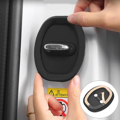 4/8/12Pcs Car Door Lock Protective Cover Silicone Auto Door Lock Buckle Anti-Collision Protective Cover Shock Absorbing Pad