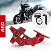 Motorcycle Adjustable CNC License Number Plate Holder Bracket + LED Light for Honda Kawasaki Yamaha KTM Suzuki Ducati