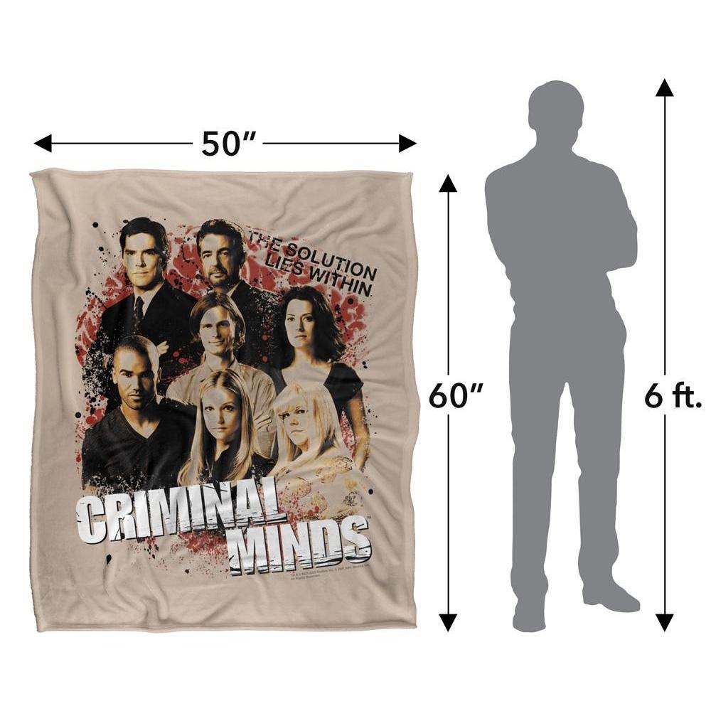 Criminal Minds Solution Lies Within Silky Supersoft Blanket