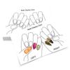 10 Sheets/Lot Nails Display Card Hand Feet False Nail Tips Packing Card Nail Art Storing Cardboard Manicure Showing Cards