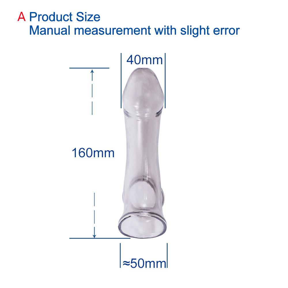 Reusable Penis Sleeves High Elastic Condoms Cock Soft Extender Enlargement Delay Ejaculation Sex Toys for Men Couple Sex Product