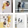 Universal Lovely Multifunctional Cat Fridge Magnet Refrigerator Sticker Hooks