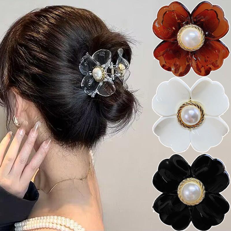 

Новые Ретро Большой Жемчужный Цветок Когти Волосы Винтажная Заколка Заколка Заколка Краб Заколки Для Вечеринок Аксессуары Для Головных Уборов Для Девочек Головные Уборы