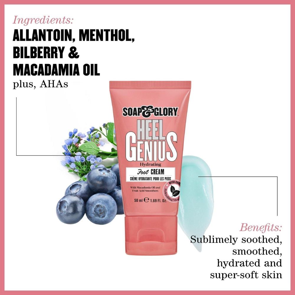 Soap   Glory Travel Size Heel Genius Foot Cream 1.69 Oz
