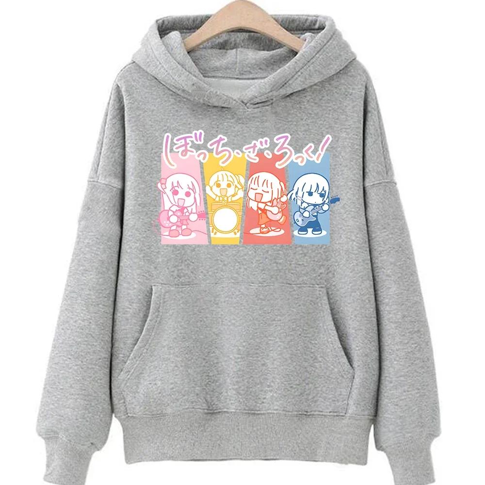 Women Anime Hoodies BOCCHI THE ROCK! Hitori Gotou Graphic Printed Cartoon Plus Size Clothes Sweatshirt Female Sudaderas Hooded