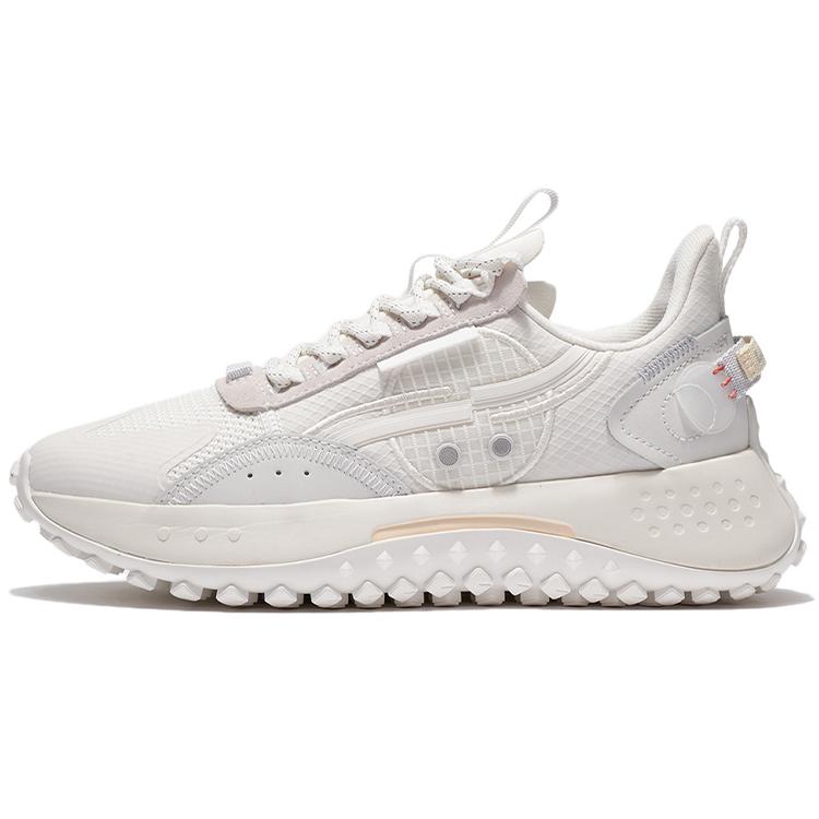 

New LiNing CF Cushioning, Slip Resistant, And Abrasion Resistant Low Top Casual Shoes Women s Mist White AGLR158-2 36
