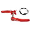 Guarnitura Mountain Bike Bolany Hollow Integrata Set Bracci Pedivella Bici Corona 34T Accessori Retrofit Rosso