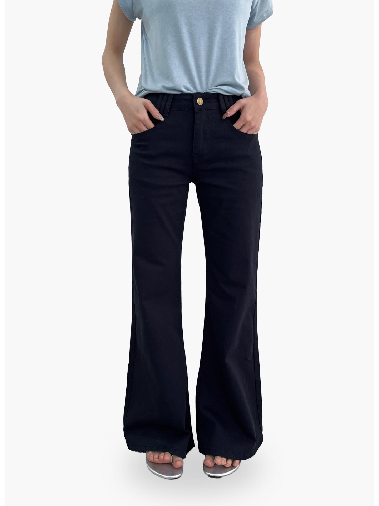

Yuyi Spring 2026 Women s Low-Waist Slimming Micro-Flare Bell Bottom Jeans (cx1077) Small королівський синій колір