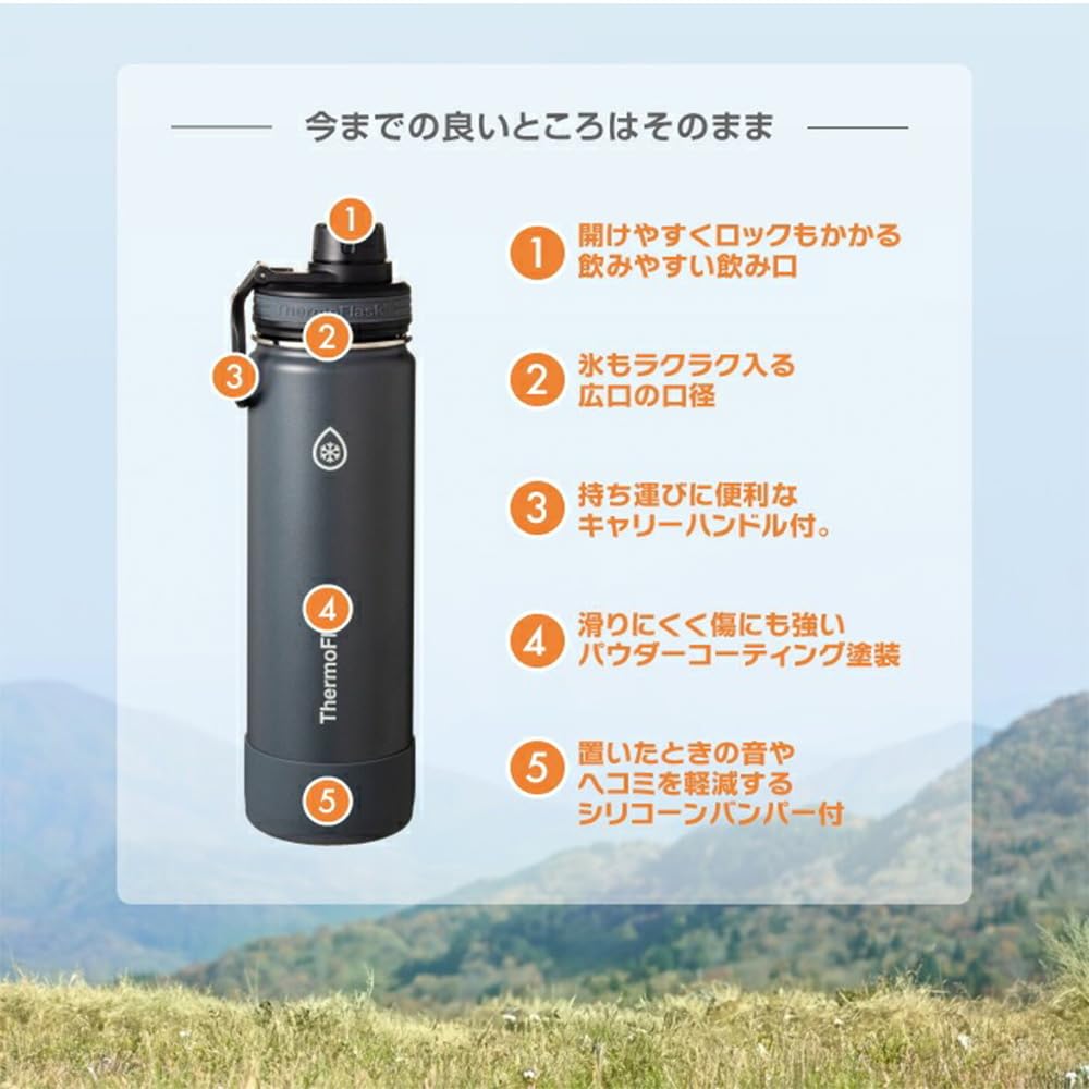 Takeya Thermo Flask Light Parts Shadow Insulated Stainless Steel Water Direct TAKEYA [Official] Set, 0.7L Black, Bottle, 700ml, Drinking,
