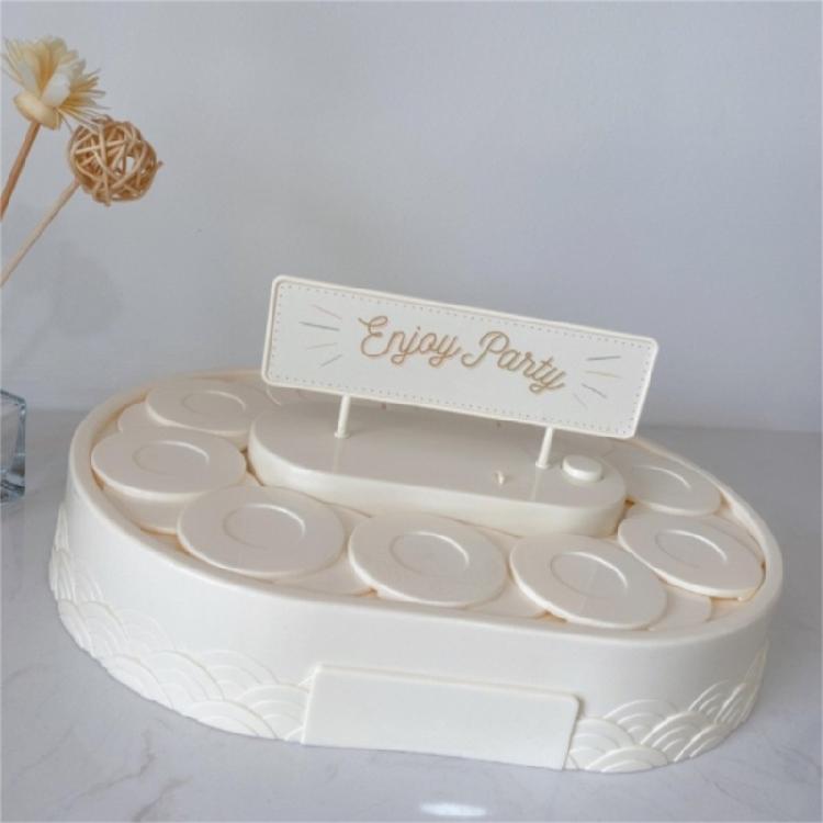 Automatic Rotating Dessert Display Stand Rotary Sushi Machine Party Decoration