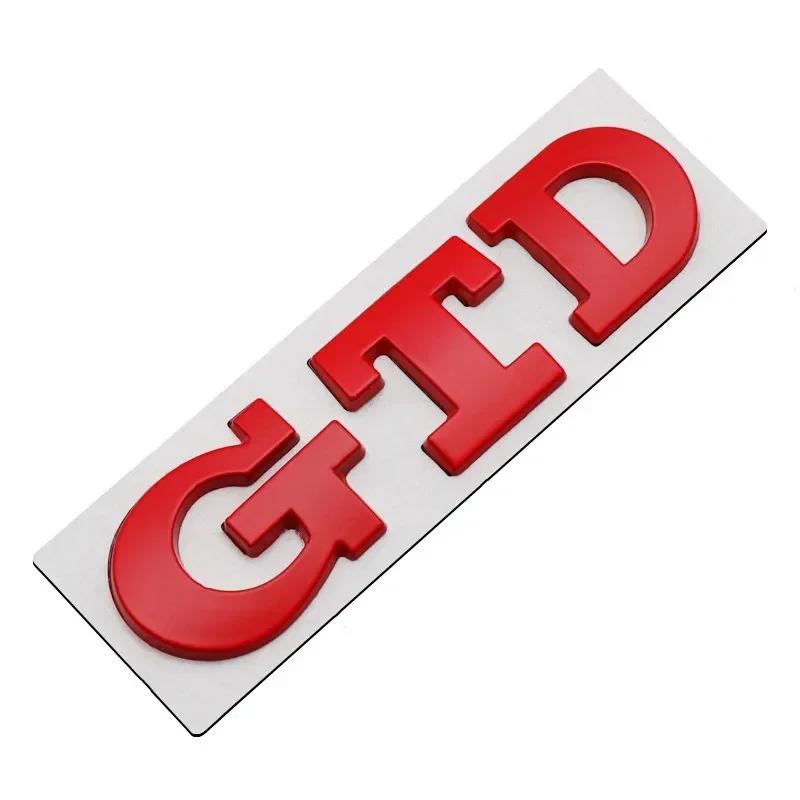3D Metal TSI TDI GTD GLI Rear Trunk Car Emblem Badge Decals Auto Sticker For VW Volkswagen Polo Golf Passat Jetta Scirocco MK4