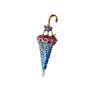 Luxury Rhinestone Bow Umbrella Brooch: Elegant Flower Design, Anti-Exposure