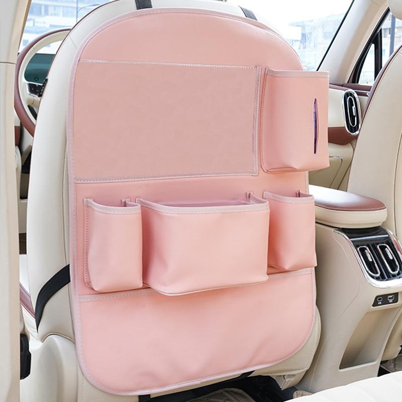 

Car Seat Back Storage Bag Creative Multifunctional Car Storage Bag Simple Leather Car Storage Bag