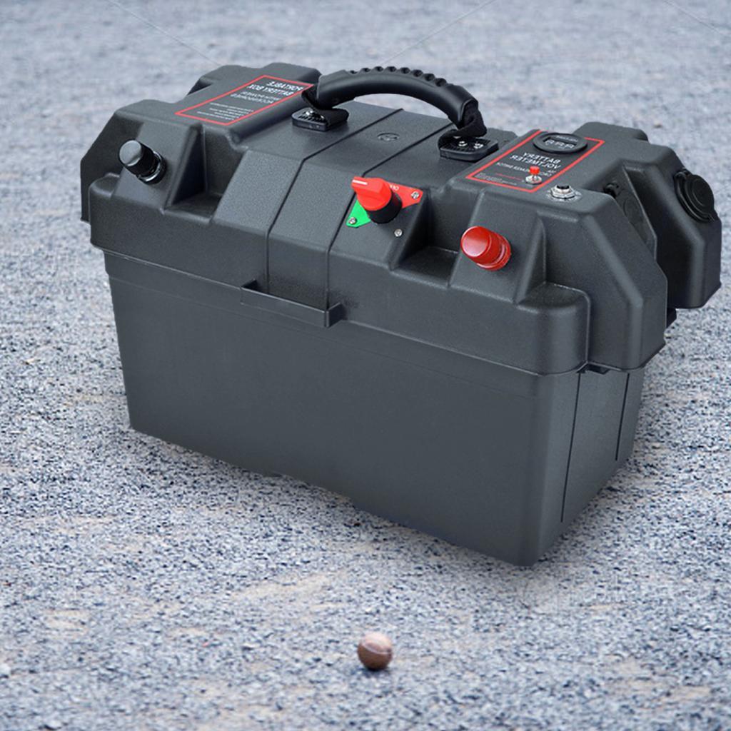 Outdoor Battery Tray Cases Waterproof Battery Box for Camping SUV Truck