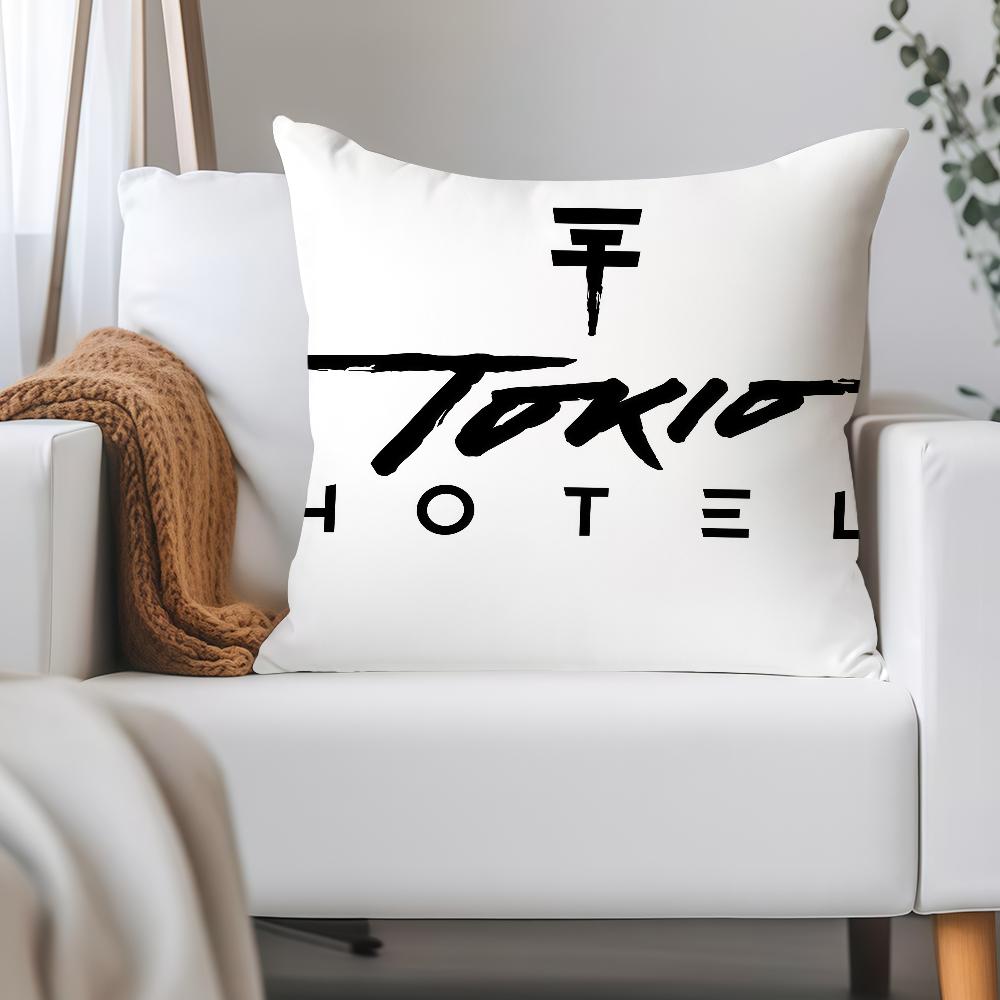 Rock Band T-Tokio H-Hotel Pillow Case Applicable Space For Guest Rooms Interiors Cars Office House Decoration