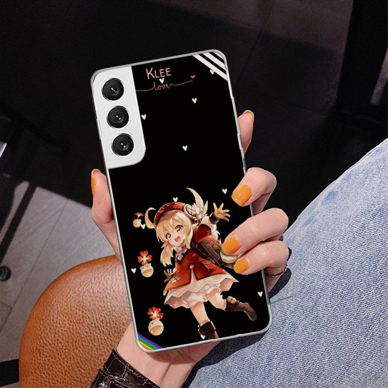 Genshin Impact Klee Phone Case For Samsung Galaxy S24 S25 Edge S26 Ultra S23 S22 S21 Plus S20 FE + Personalized Print Cover Gala