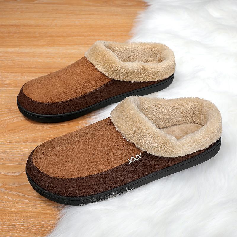 Cotton slippers winter large size indoor warm new plush cotton shoes