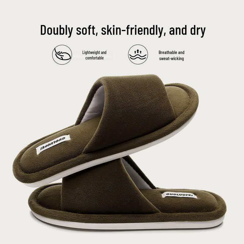 Guoluofei Unisex Indoor Open-Toe Slippers 42-43