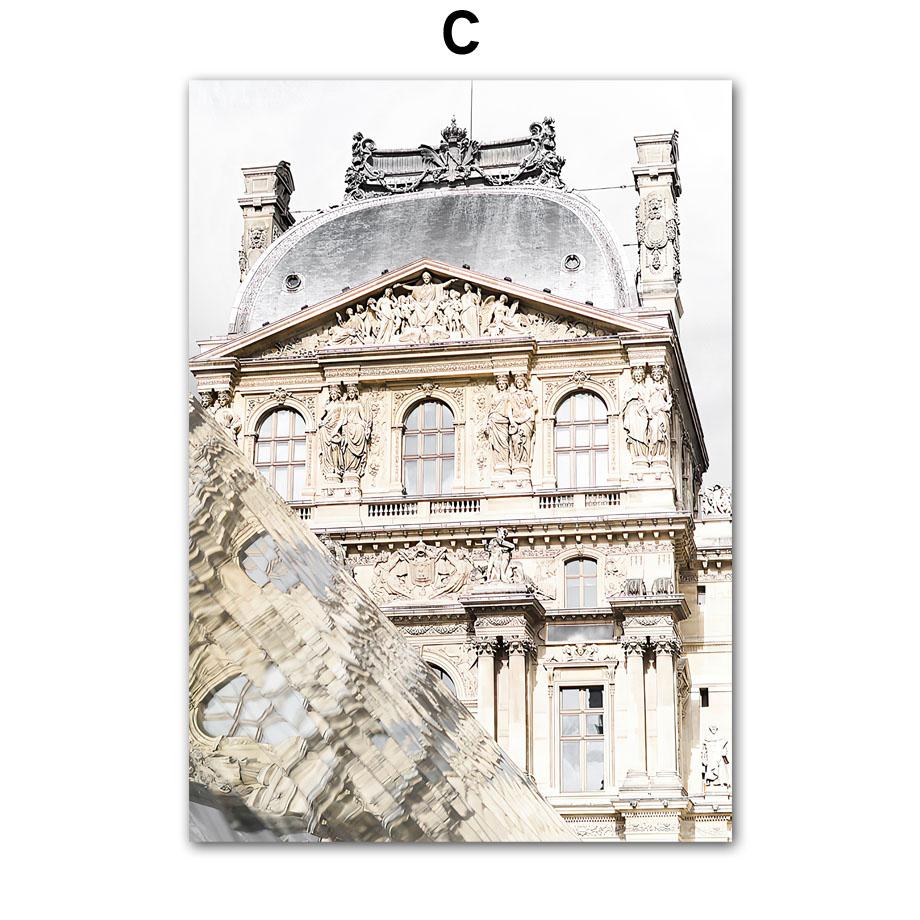 Veggkunst Lerretsmaling Paris Håndkle L'Arc de Triomphe Motebutikk Cafe Stue Dekor Plakater og utskrifter Cafe Veggbilde