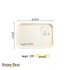 ZISIZ Cream Style Bear Serving Tray
