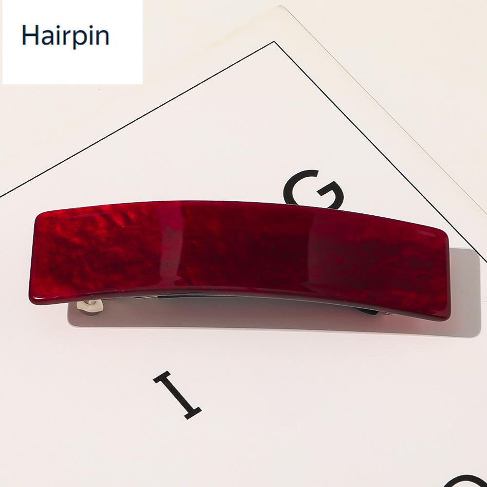 Acetate Square Hair Claw Spring Loaded Hair Clip for Women Messy Bun Forest Vintage Hair Accessory