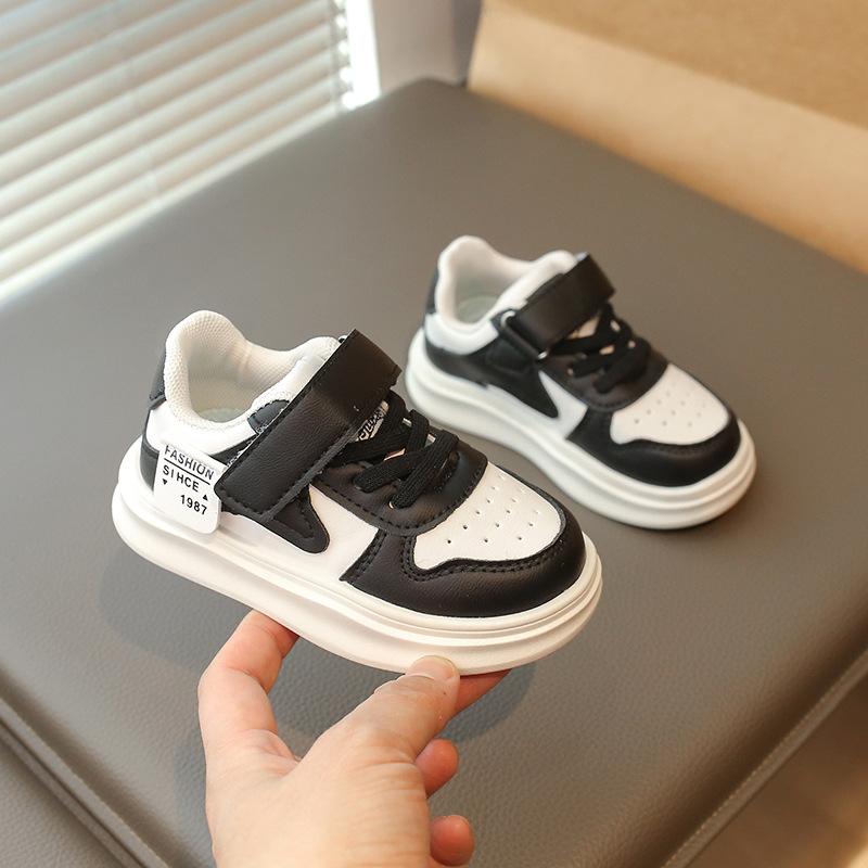 Kids' Sneakers 2025 Spring Waterproof Leather-top Running Shoes for Girls Boys' Non-slip Sneakers