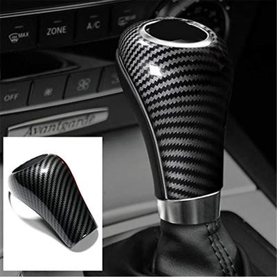 Cache de Pommeau de Levier de Vitesse en Fibre de Carbone Garniture Adaptée Pour Mercedes-Benz W204 C E G GLS Classe