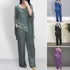 Abito casual da donna con giunture Top Pantaloni a gamba larga Abito ampio per casa Festa Ufficio Girocollo Manica a pipistrello Abito da pendolarismo