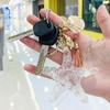 Practical  Elegant White Starfishes Keychain With Pearls Accent For Car Key And Bags Metal And Acrylic Construction