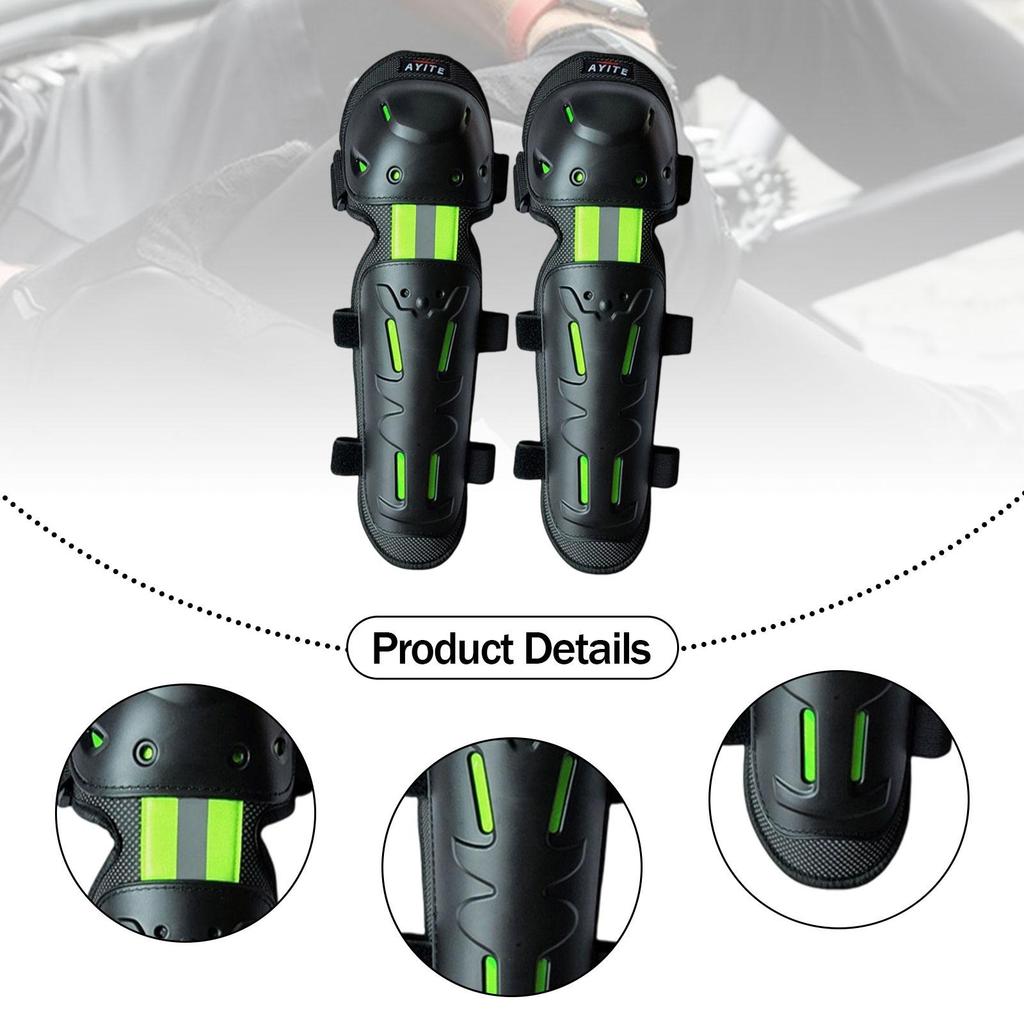 Motorcycle Knee Pads Easy to Wear Impact Resistant Guards for Men and Women Shin Protection