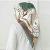 Høykvalitets luksuriøst silkeskjerf pannebånd Skjerf Halsskjerf For kvinner Kjede Silkeskjerf Dekorativt sjal for kvinner