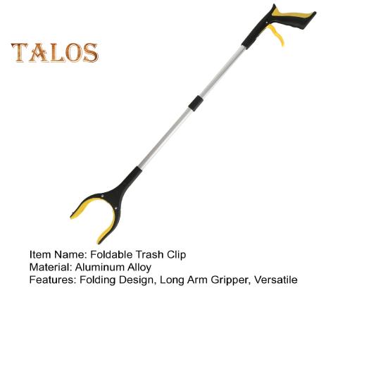 Katlanabilir Reacher Grabber Alüminyum Alaşımlı Uzun Kollu Çöp Klipsi Çöp Toplama Aleti Kauçuk Tutma Saplı