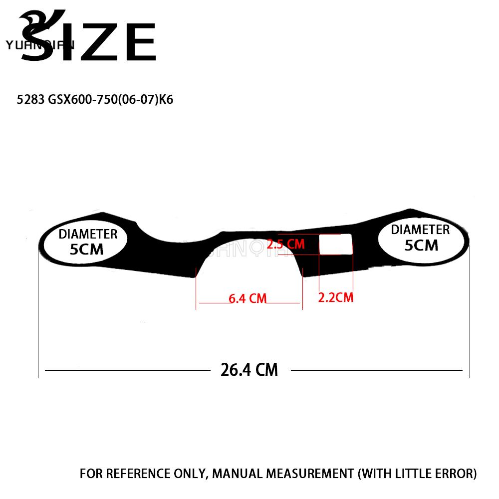 GSXR 600 750 Motocyklový štítek s ochranným plechem podložky držáku řízení pro Suzuki GSXR600 GSXR750 2006