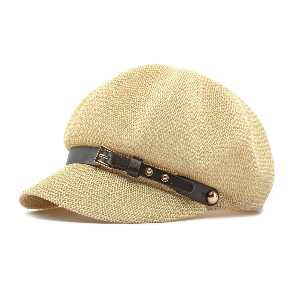 Hollow Mesh Octagonal Hat Women's Summer Outdoor Sunscreen Hat Beret