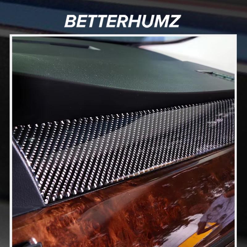 For BMW 5 Series E60 2005-2010 Carbon Fiber Trument Panel Dashboard Decor Cover Stickers Trim Tuning Car Interior Accessories