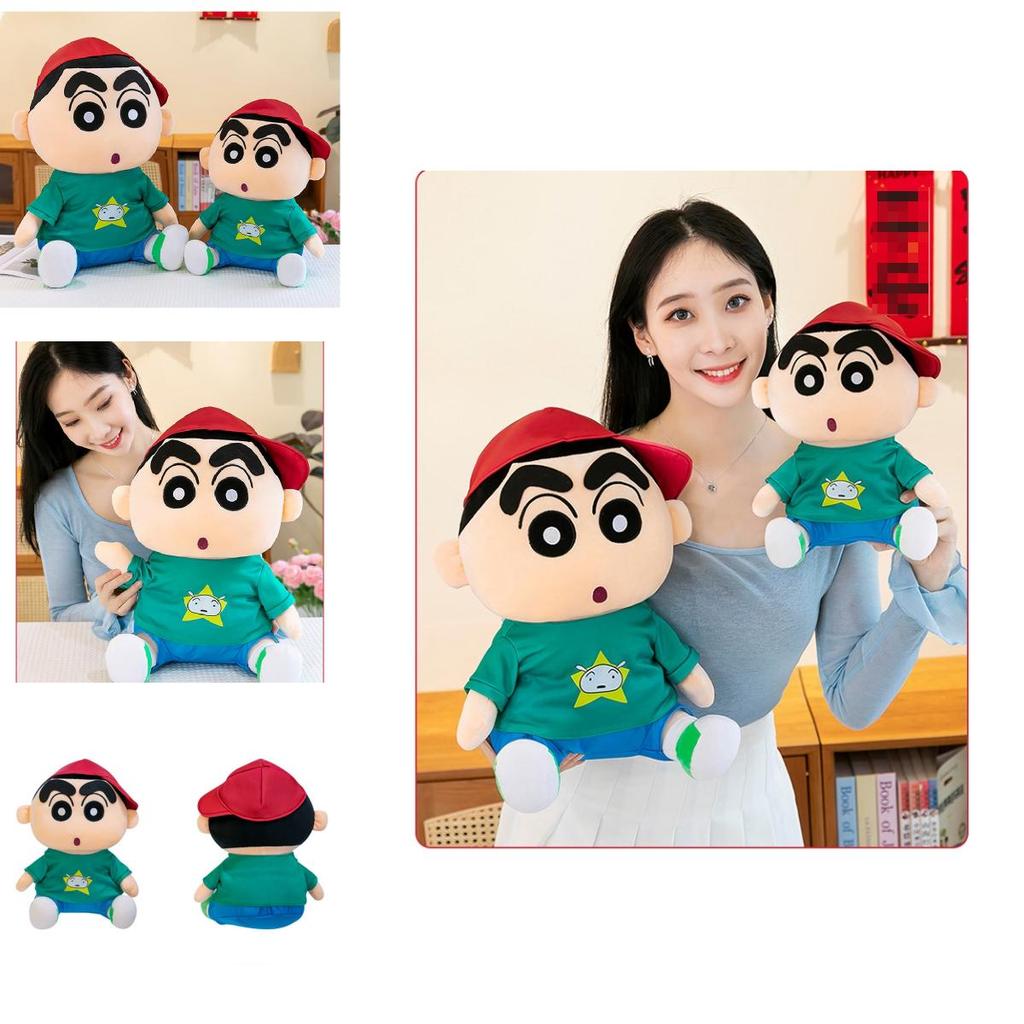 Adorable Crayon Shin Chan Plush Toy In Hoodie Design Soft And Cuddly Doll For Kids