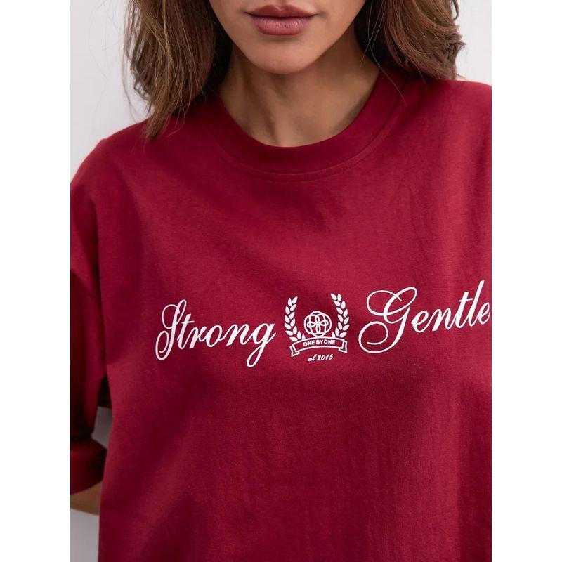 Western Style Fashion Casual Loose Letters Print T-shirt Top Printed Cotton T-shirt Top