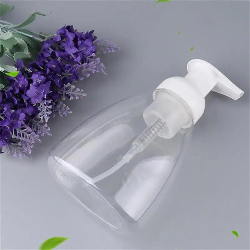 300ml 1pcs Plastic Bottle Foam Pump Cleaning Flask Hand Soap Shampoo Travel Dispenser Transparent Bottle
