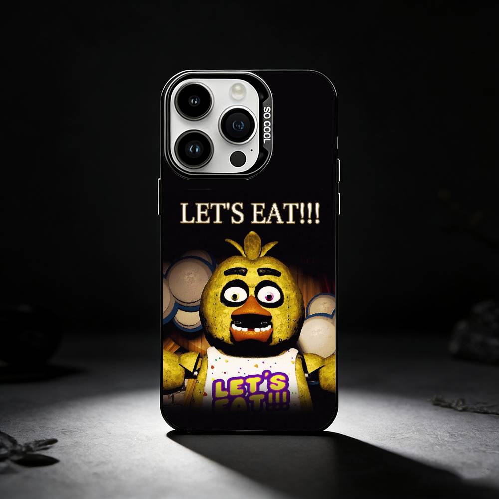 Five Nights At F-Freddys F-Fnaf Phone Case For iPhone 17,16,15,14,13,12,11 Plus,Pro Max,XS,Colored silver phone case