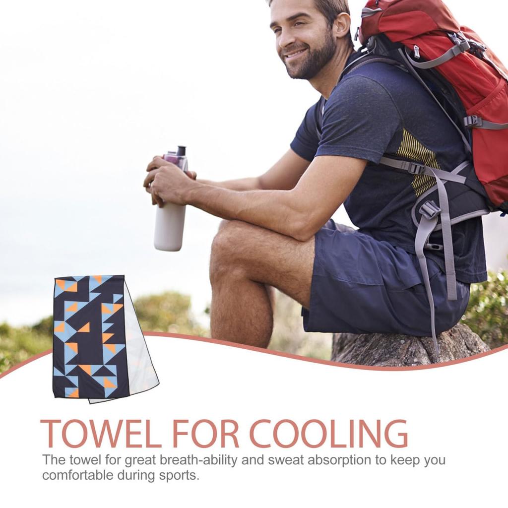 Healifty Cooling Sports Instant for Outdoor Exercise Towel, Towel, Quick-Drying, Portable, Cooling, Sweat-Absorbing,